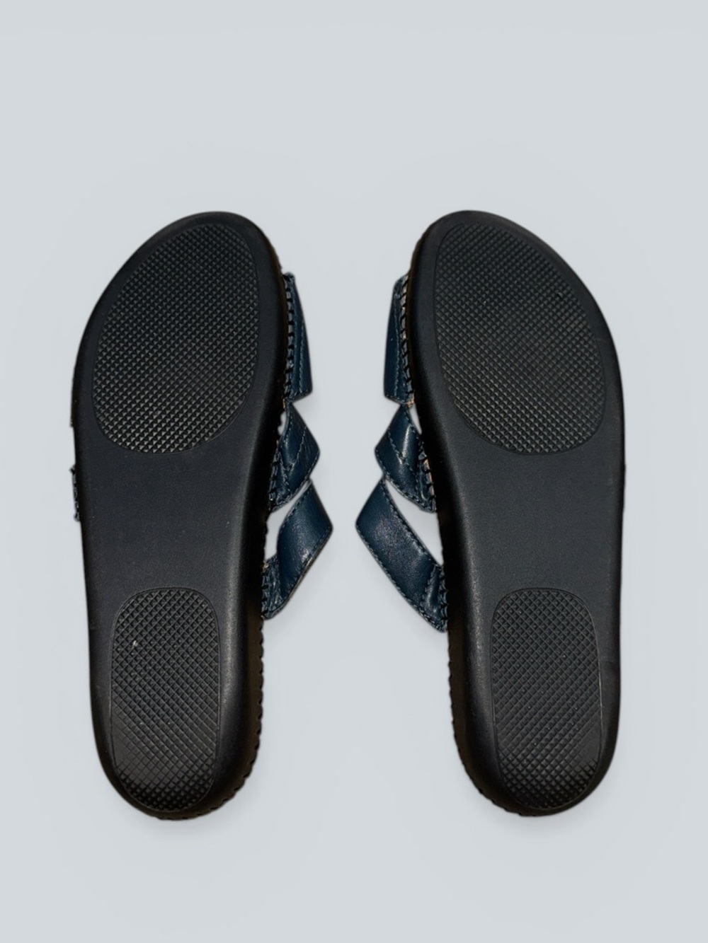 Naturalizer navy leather slide sandals - Picture 3 of 3
